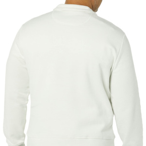 Pull en maille unisexe à col roulé, coupe classique, en molleton de coton personnalisé, avec fermeture éclair 1/4, idéal pour l'hiver – Modèle OEM - Product Image 4
