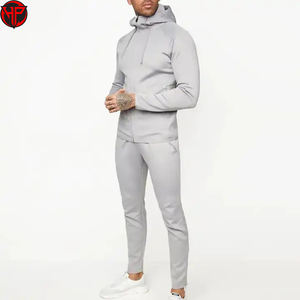 Logo personnalisé survêtements jogging survêtements sport Slim Fit réfléchissant personnalisé hommes survêtement uni ensembles pour hommes - Product Image 6