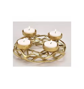 Soporte de Metal para velas, diseño antiguo, eventos de boda y Acción de Gracias, candelita de Metal dorado, superventas - Product Image 1