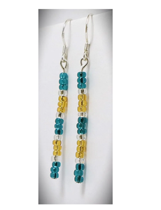 Usine directement vente boucles d'oreilles perlées résine bijoux cerceaux boucles d'oreilles eau douce naturelle longues boucles d'oreilles de haute qualité - Product Image 5