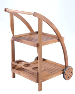 Hot Selling Tea <b>Trolley</b> Made of Wood Provided by Vietnam Supplier Natural Wood Color Best Quality Top Choice - Product Image 2
