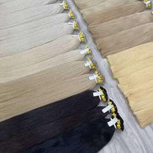 Pleine Cuticule Doux Vierge Remy Cheveux En Vrac Russe Slave Cheveux Humains En Vrac Pleine Longueur pour La Russie Cheveux Avec Prix D'usine - Product Image 1