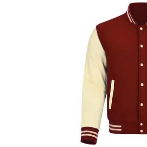 เสื้อแจ็กเก็ตผ้าวูลปักลายมีตัวอักษรขายส่งมีสไตล์ - Product Image 5