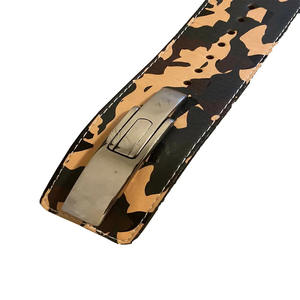 Cinturón de levantamiento de pesas de gimnasio de alta resistencia hecho a medida cuero de la mejor calidad con logotipo para ejercicio de levantamiento de pesas cinturón de palanca personalizado - Product Image 2