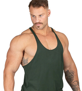 Dernière conception de débardeur de gymnastique en bambou personnalisé pour hommes Fitness Running Sports Wear Workout Stringer Quick Dry Activewear Gilet pour hommes - Product Image 4