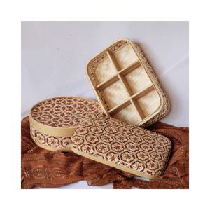 Caja de mooncake de bambú natural 100% hecha a mano, cesta de regalo de ratán de calidad, venta al por mayor - Product Image 6