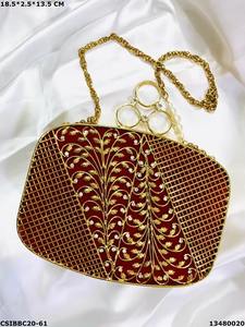 Bolso bohemio de lujo, atractivo bolso de mano con aspecto real, diamantes de imitación de resina, diseño de Metal, bolso de noche, monedero de resina de alta calidad - Product Image 6