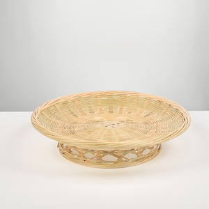 Vietnam VietnamCrafts - Tazones de Bambú Natural y Ratán - Personalizados, Ecológicos, Estilo Rústico, Ligeros y Duraderos TB2015 para Fiestas - Product Image 2