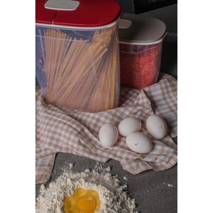 <b>Large</b> Transparent 4000 ml Eco-friendly PP Stackable Lockable Grain Storage Box Airtight Flip Lid Pasta Rice Cereal Spice Dry - Product Image 2