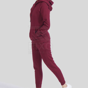 Fournisseur direct d'usine, logo personnalisé, sweat à capuche uni, 100% coton, survêtement de sport pour femmes de haute qualité - Product Image 2