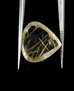 Cabochon en rutile doré naturel-Pierres précieuses en rutile doré poli lisse-Pierre en vrac de haute qualité pour la fabrication de bijoux fins - Product Image 6