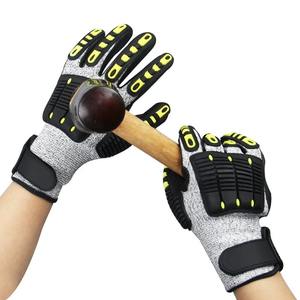 Guantes de Seguridad para Trabajo Pesado en la Industria Automotriz, Anti-Impacto, de Cuero Sintético, Certificados ISEA 138-2019 - Product Image 3