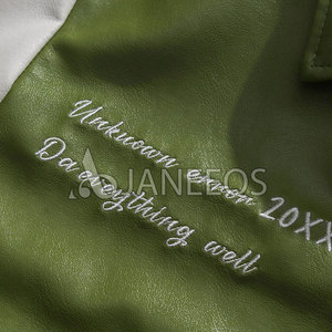 Unisex Retro Vintage béisbol abrigo hombres Hip Hop College Harajuku estilo frontal Logo diamante Color bloque Varsity chaqueta carta - Product Image 5