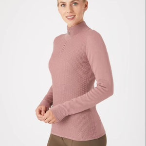 Suéteres ecuestres para mujer elegantes, ajustados a medida, transpirables, suaves al tacto, reforzados, suéteres duraderos para montar para entrenamiento - Product Image 1