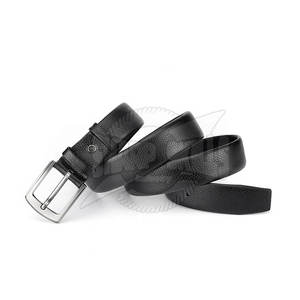 Cinturón de cuero de vaca estilo casual para hombre original al por mayor 100% longitud personalizada con hebilla de acero inoxidable MOQ bajo - Product Image 2