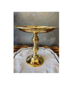 Grand support à gâteau en métal doré pour décoration de table de dessert de mariage élégant anniversaire ou célébration de vacances utilisation - Product Image 2