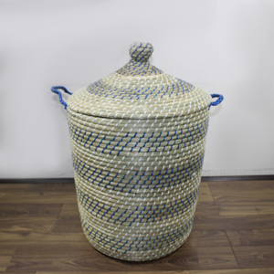 Artex Dong Thap Vietnam Made Multifunction Extra Large Woven Seagrass <b>Basket</b> Handmade Storage <b>Hamper</b> for Laundry & <b>Gifts</b> - Product Image 1
