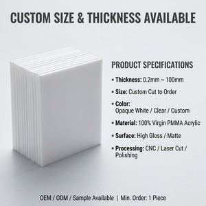 Anti Scratch Acrylic <strong>Mirror</strong> Sheet PMMA <strong>Panel</strong> for Laser Engraving CNC Machining Cosmetic Display Stand - Product Image 4