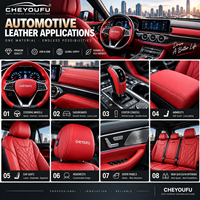 CHEYOUFU Série QL Tissu d'ameublement en cuir PU – Résistant à l'abrasion et aux plis, design double face pour sacs et sièges de voiture, doux