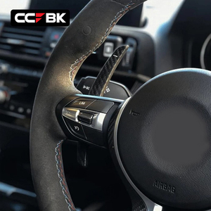 Cubiertas de Palancas de Cambio de Marchas para Volante de Fibra de Carbono Seca para BMW F20 F22 F87 <span class=keywords><strong>M2</strong></span> F30 F80 M3 F32 F82 M4 2013-2021, Extensión 61317847610 - Product Image 3