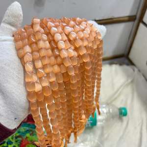 Monalisa (ojo de gato) Cuentas lisas de piedras preciosas AAA naturales en Amarillo, Azul, Naranja, rojo Puff, Pepita ovalada, cuentas de Monalisa multicolores - Product Image 5