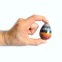 Agate Pierre Naturelle Vente en Gros Sept Chakras Guérison Oeuf Collé Cristal Chakra Énergie Femmes Oeufs Yoni