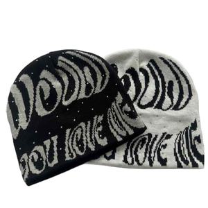 Gorro de Punto con Brillantina y Pedrería, Elegante y Cálido, con Efecto Brillante, para Mujer, Estilo Urbano, para Invierno - Product Image 5