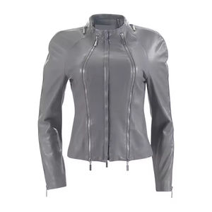 Genuine <b>Women</b> <b>Leather</b> <b>Jacket</b> With Universal Design Providing Clean Finish And Versatile Fit <b>For</b> All Wardrobe Preferences - Product Image 1