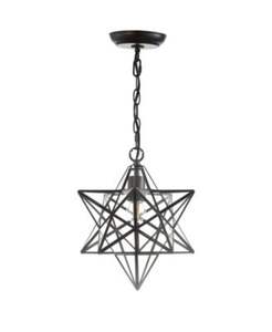 Élégant Celling Star Lampes Fer Noir Couleur pour La Maison Hôtel Salon Chambre À Coucher Intérieur Unique Éclairage Suspendus En Forme D'étoile Lampes - Product Image 3