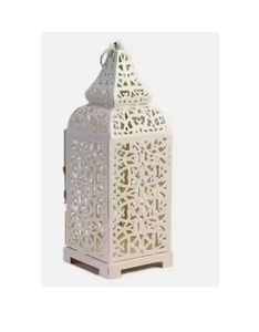 Linterna de cristal de metal oriental en linterna de diseño marroquí en diferentes colores Linterna decoración del hogar Metal - Product Image 1