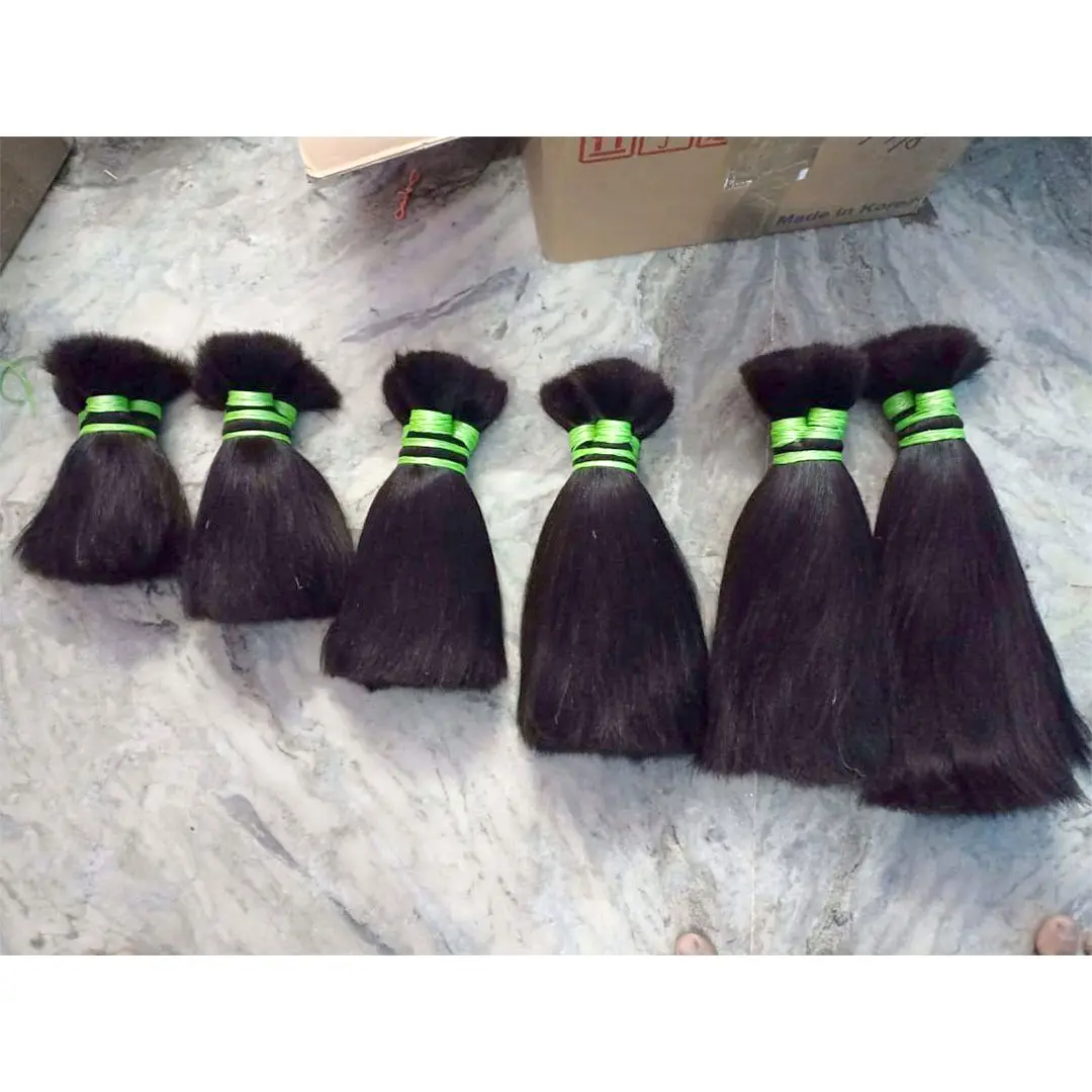 2/2 DOUBLE DRAWN NON REMY HAIR INDIAN HUMAN VIRGIN REMY RAW UNPROCESSED TEMPLE HAIR HAND TIED HIGH GRADE ALIGNED CUTICLES