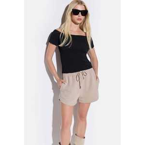 Blusa de Crepé con Hombros Descubiertos - Product Image 1