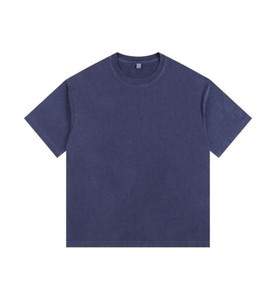 2025 Nueva camiseta Unisex Slim Fit 260g 100% algodón Premium lavado personalizado Logo camiseta para hombres - Product Image 3