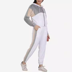 Plain Color Women Tracksuit Street Wear New Arrival Women Track Suit for Adult Custom Casual 100% Cotton Sweat Suit Ladies - Product Image 4