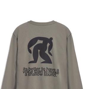 Sweat-shirt à col ras du cou pour hommes 100% coton 380 GSM personnalisé ODM décontracté imprimé Design solide hiver Stock pour la vente en gros - Product Image 5