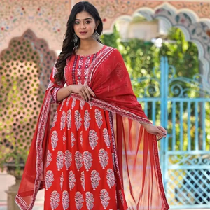 ชุดสูทออกแบบ salwar ชุดอินเดียและปากีสถานชุดเย็บปักและด้ายสำหรับงานแต่ง - Product Image 1