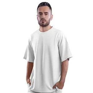 Ademende Oversized Top En Hoogwaardige Vrijetijdskleding 2024 Zomer Heren Oversized T-Shirts 100% Katoenen T-Shirts