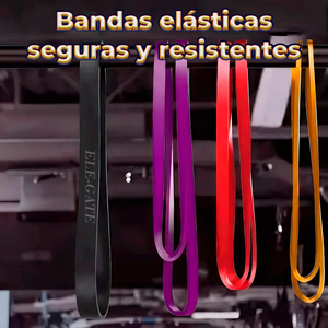 Set di Bande di Resistenza Pesanti con 11 Pezzi, Tubi per Allenamento in Lattice Naturale e Barra in TPE e Nylon per Esercizi a Casa - Product Image 5