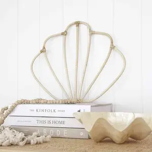 Decorative Woven Rattan Clam Shell Set WIcker Wall decoration Wholesale Vietnam Supplier