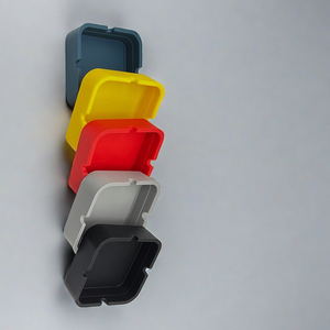 Modern Square Rolling Tray Ashtray High-Temperature Resistant Multiple Convenient Slots for <b>Lighters</b> for Smoking Plastic - Product Image 3