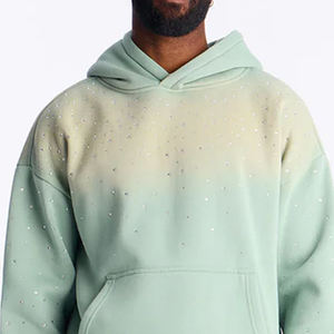 Sudadera con Capucha de Alta Calidad con Degradado de Color, Impresión de Moda Urbana, Transpirable, para Invierno, Venta al por Mayor, Logotipo Personalizado para Hombre 2026 - Product Image 2