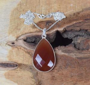 จี้พลอยโกเมนสำหรับผู้หญิงจี้925โกเมนเงินสเตอร์ลิงจี้อัญมณี janให้การเป็นของขวัญสำหรับเธอ - Product Image 3