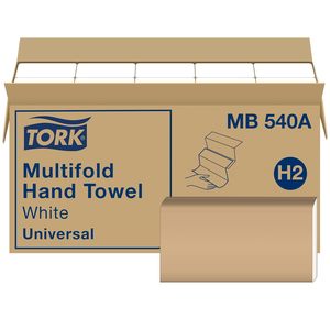 Toallas de Papel Multidobladas Tork Advanced, Blancas, 1 Capa, 250 Toallas/Paquete, 16 Paquetes/Caja (MB540A) - Product Image 3