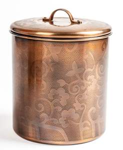 <b>Decor</b> Focus Copper Canister Set <b>With</b> Fancy Texture And Solid Grip <b>Lid</b> Great For Homes Cafes And Boutique Kitchens - Product Image 6