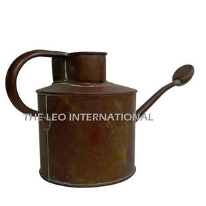 กระป๋องน้ำโลหะเหล็กสีน้ำตาลสไตล์เรโทรคุณภาพสูงราคาประหยัด อุปกรณ์รดน้ำสวนแบบพกพา - Product Image 6