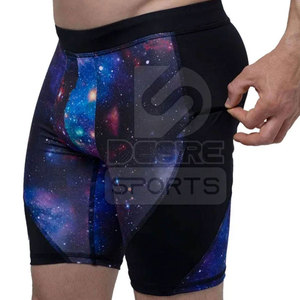 High Quality Solid Color <b>Men</b> Quick Dry Fitness <b>Compression</b> <b>Shorts</b> Elastic Waist Breathable Running <b>Compression</b> <b>Shorts</b> - Product Image 6