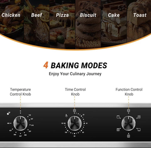 Horno Eléctrico de Pared Individual A-M-Z-C-H-E-F de 2.65 Pulgadas, Nuevo - Product Image 4