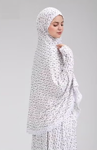 Conjunto de 2 piezas para oración y descanso para mujer – Top de viscosa de alta calidad con capucha y manga larga, y falda larga con cintura elástica - Product Image 4