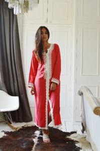 New Style <b>Women</b> Embroidered Short Sleeves Ankle Length Long <b>Women</b> Embroidered <b>Kaftan</b> Dresses - Product Image 3