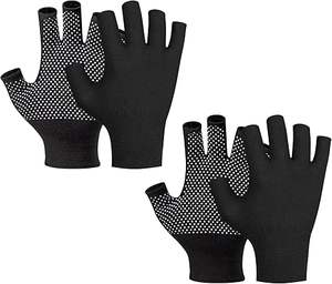 Gants d'entraînement pour la musculation, gants respirants noirs pour femmes et hommes - Product Image 5